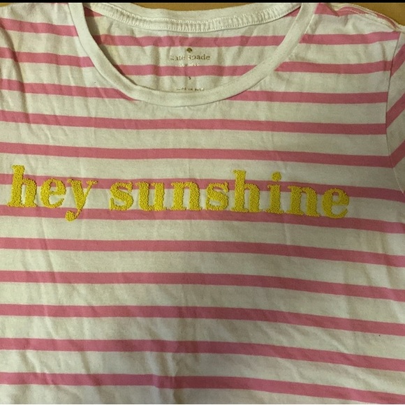 Kate Spade “Hey Sunshine” T shirt size S - Picture 3 of 6